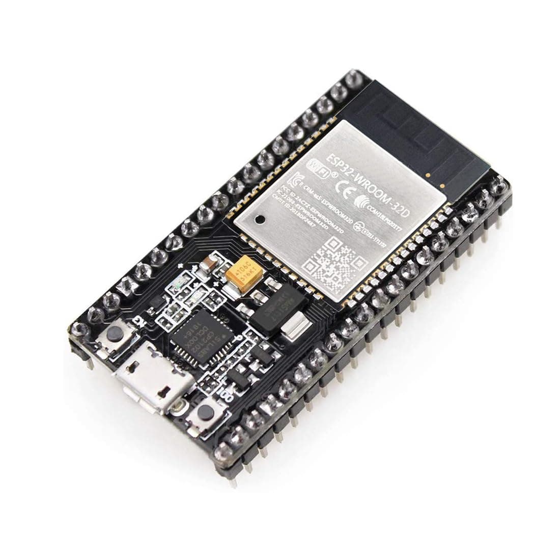 HiLetgo ESP-WROOM-32 ESP32 ESP-32S Development Board 2.4GHz Dual-Mode WiFi + Bluetooth Dual Cores Microcontroller Processor Integrated with Antenna RF AMP Filter AP STA for Arduino IDE