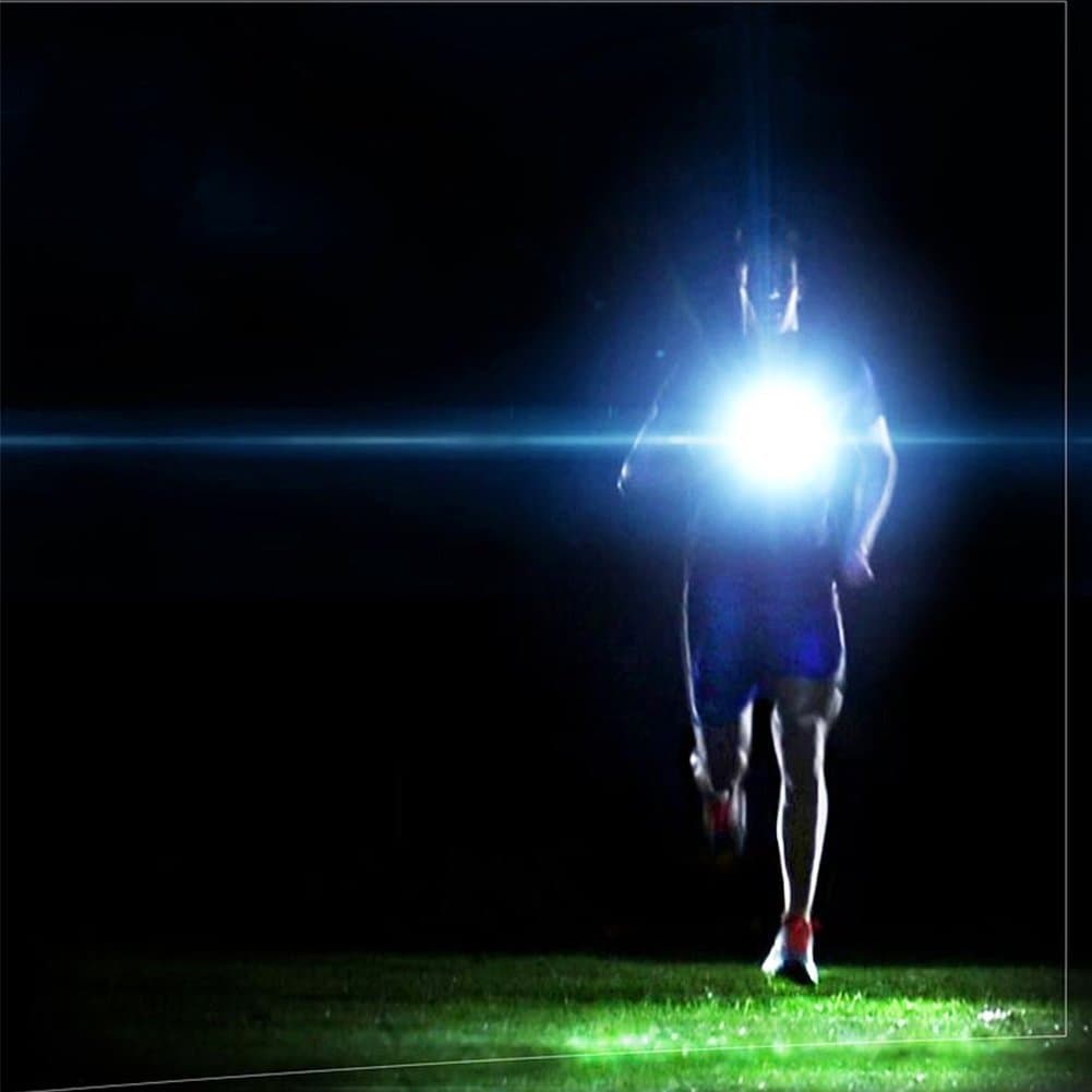 Outdoor LED Headlamp Light for Running Night Light with 3 Light Settings and Removable Band USB Rechargeable for Fishing, Hunting, Camping and Cycling