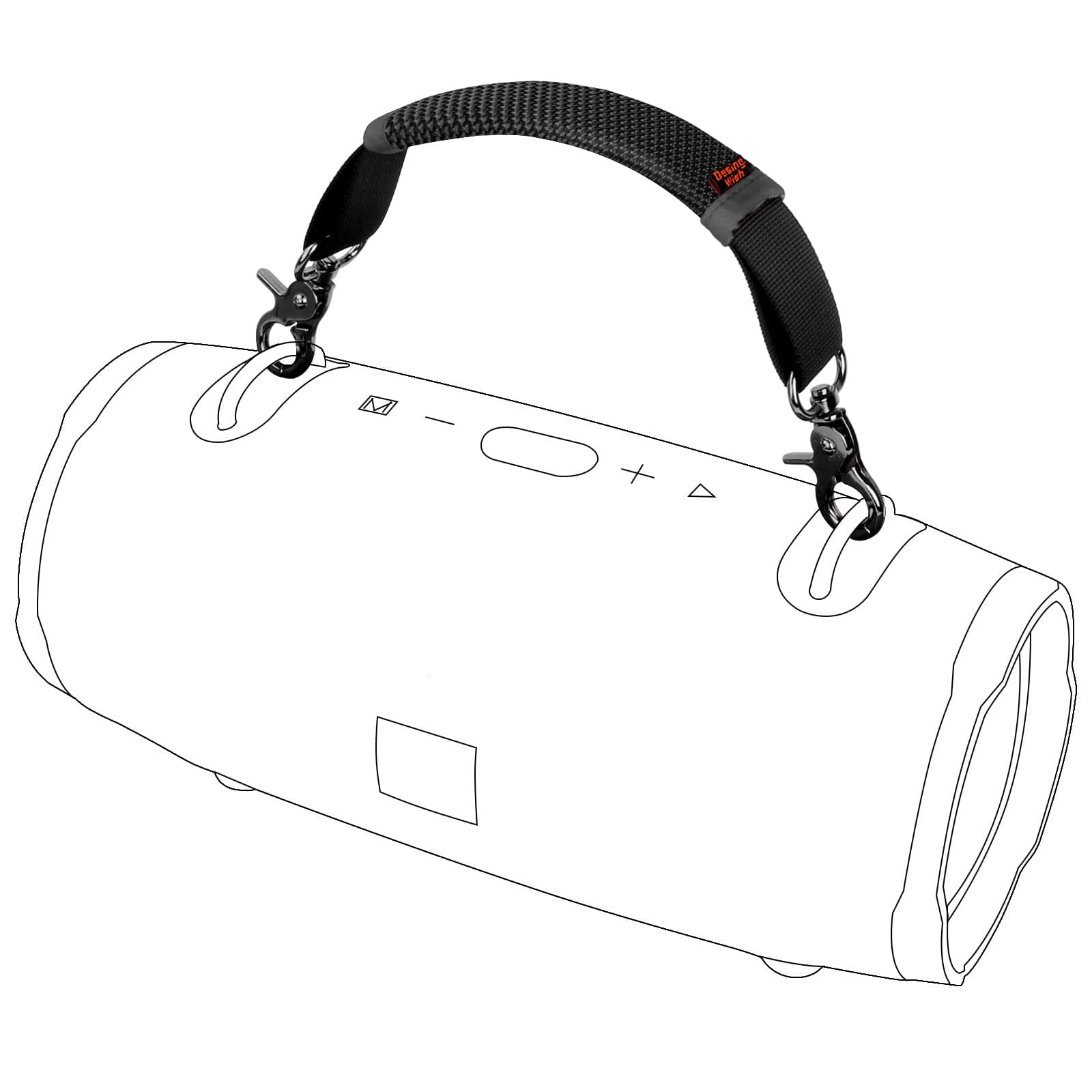 JBL Xtreme Speaker Handle Strap - Removable, Compatible with Xtreme 2/3, Portable Carrying Travel Accessory