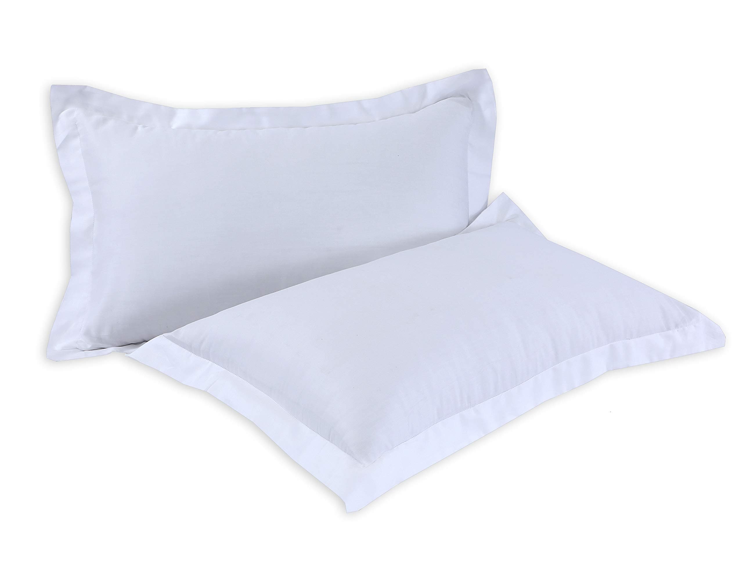 800 Thread Count Pure Egyptian Cotton Super Soft Hotel Quality White Oxford Pair Of Pillowcase