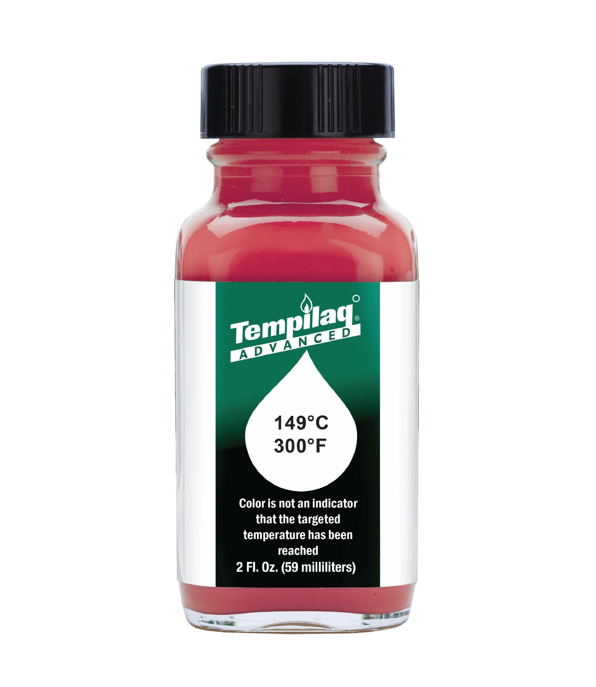 Tempil 24405- TEMPILAQ Advanced TL030 Temperature Indicating Liquid, 149 Degree C/300 Degree F, 2 oz. Ideal for Heat Treating, Brass Annealing, and Glass Production, Made in USA