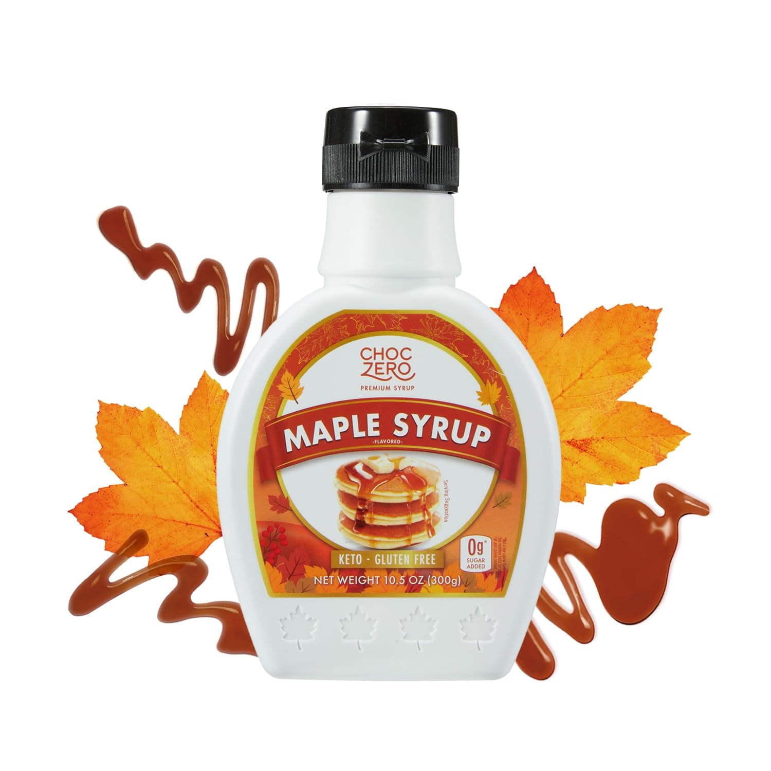 ChocZero Maple Syrup. Sugar Free, Low Carb, Sugar Alcohol Free, Gluten Free, No preservatives, Non-GMO. Dessert and Breakfast Topping Syrup. 1 Bottle(12oz)