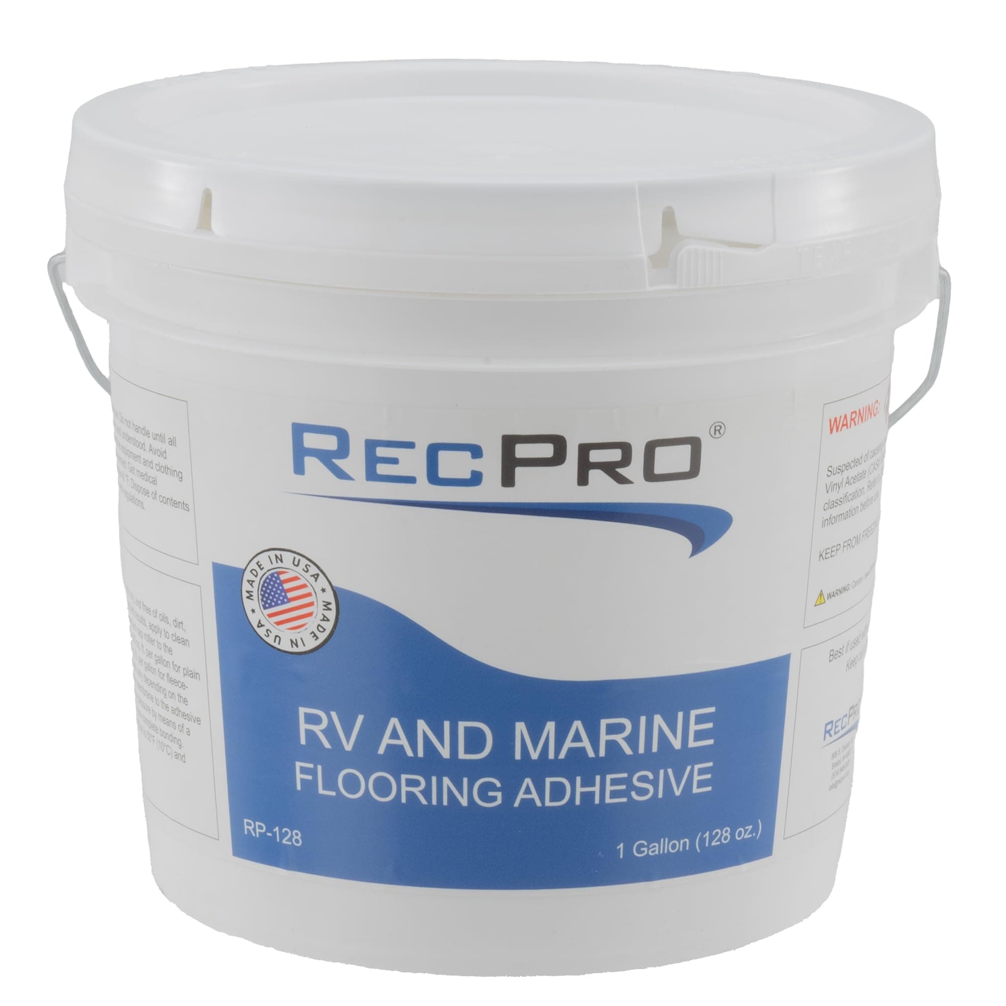 - RecPro RV Roll On Floor Adhesive | Marine Grade | Water-Based | 1 Gallon