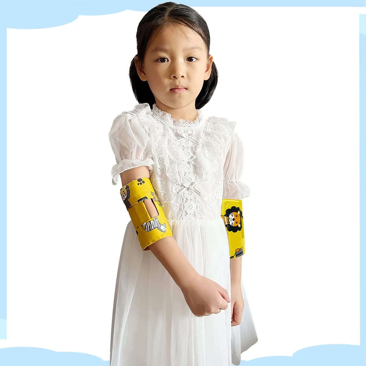 Prevent Scratching Face, Thumb Sucking Habit, Pulling IV Tubes Elbow Immobilizer Splint & Arm Restraint Wrap for Babies Kids-Prevent HAND-TO-FACE habits (Large - 2PCS)