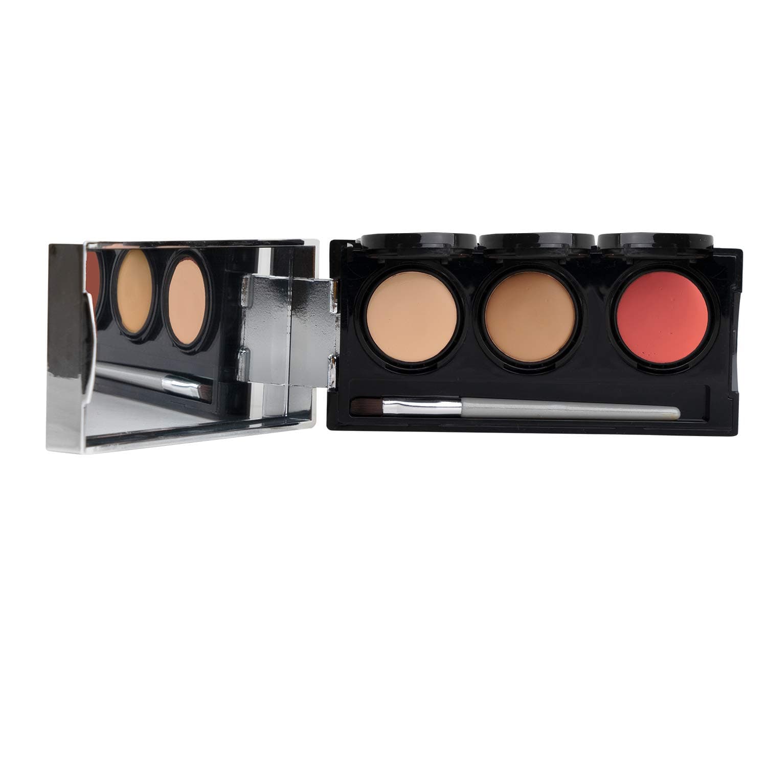 Tattoo Cover Up Makeup (Medium) - Bruise Full Coverage Concealer - Full Coverage Waterproof Concealer for Bruise, Scars & Acne - Smudge Proof Palette with 3 Pro SFX Shades + Brush