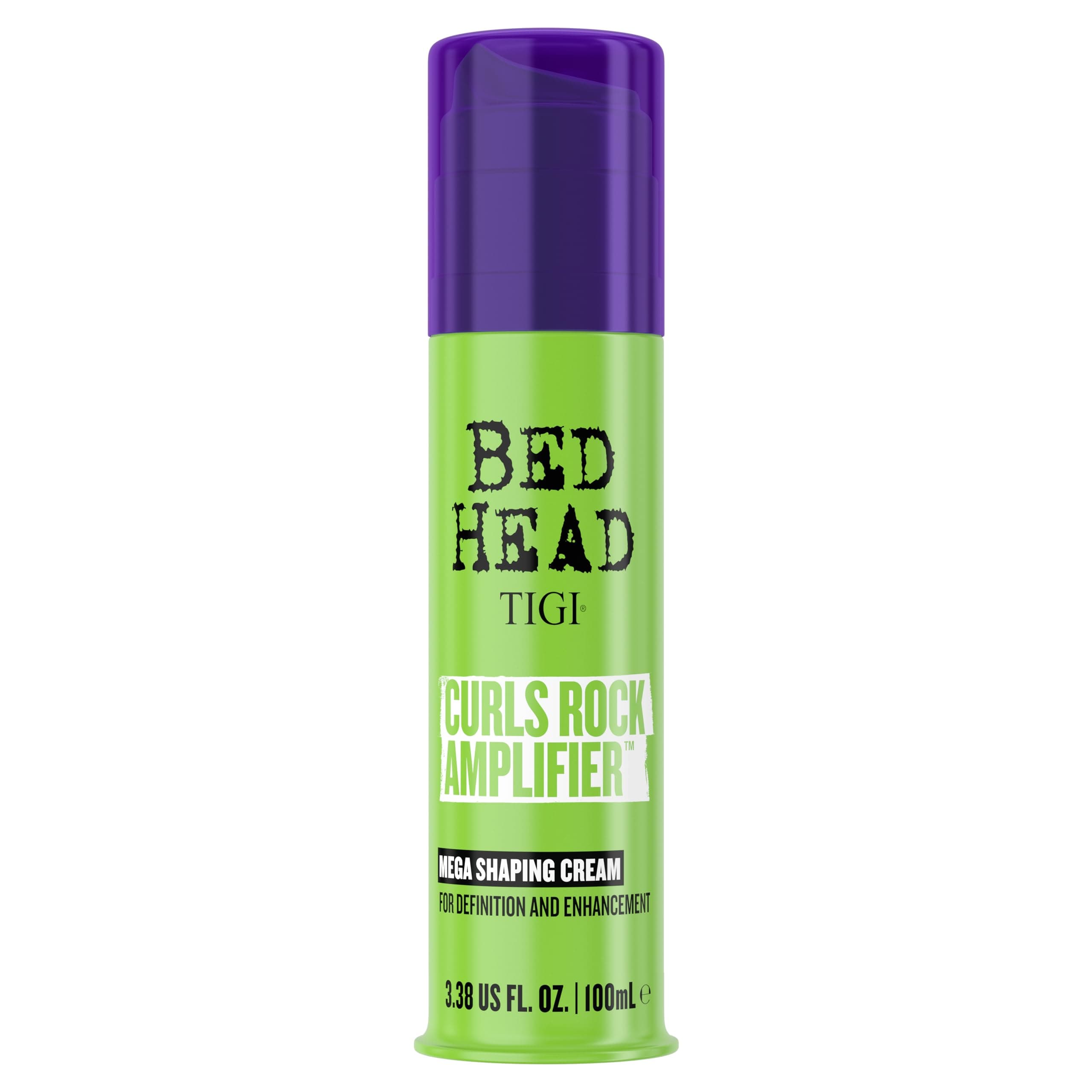 TIGI Bed Head Curls Rock Amplifier Curl Cream for Definition and Enhancement of All Curly Hair Types, 3.38 fl oz