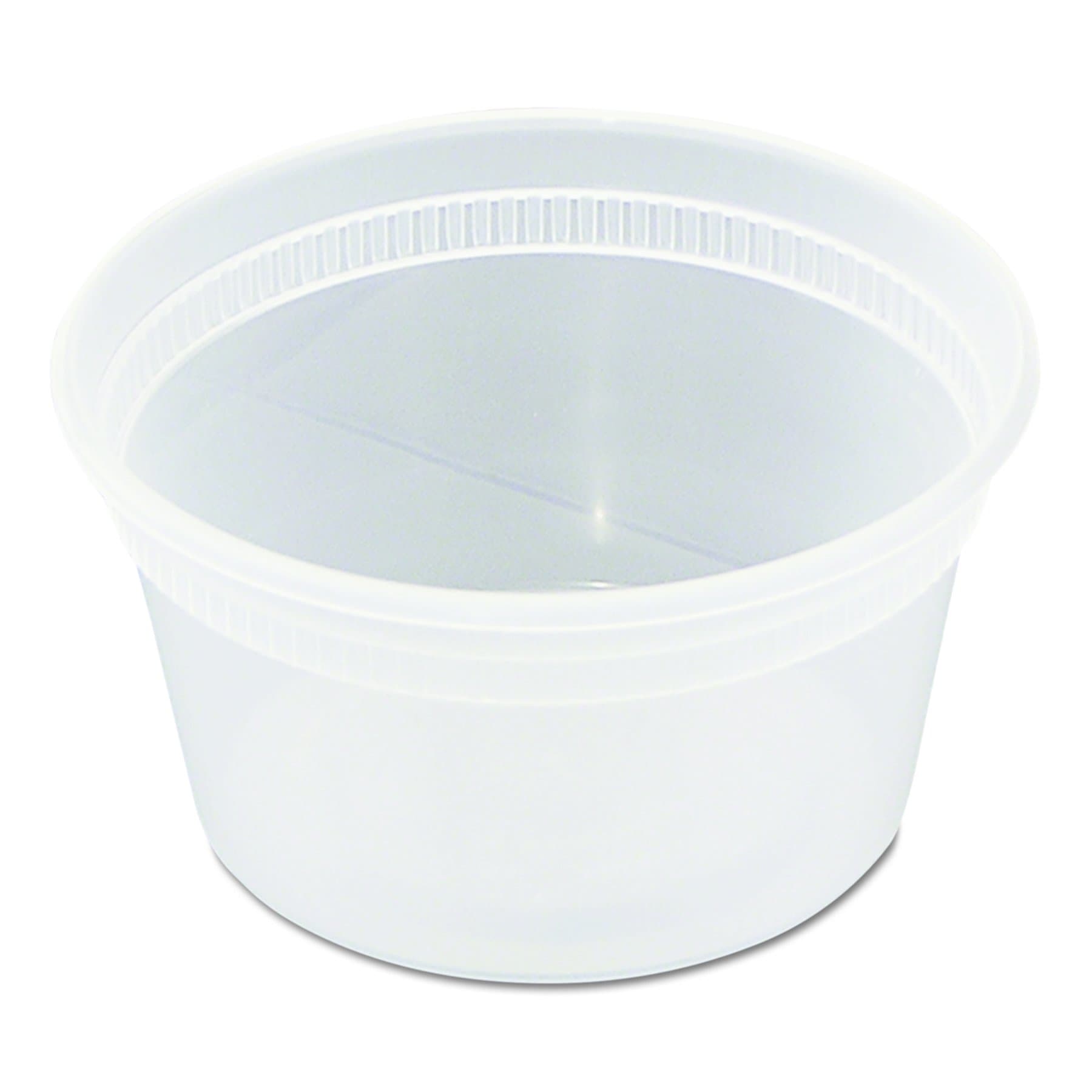 Newspring DELItainer Microwavable Container, 12 oz, 4.55 x 2.45 x 2.45, Clear, Plastic, 240/Carton