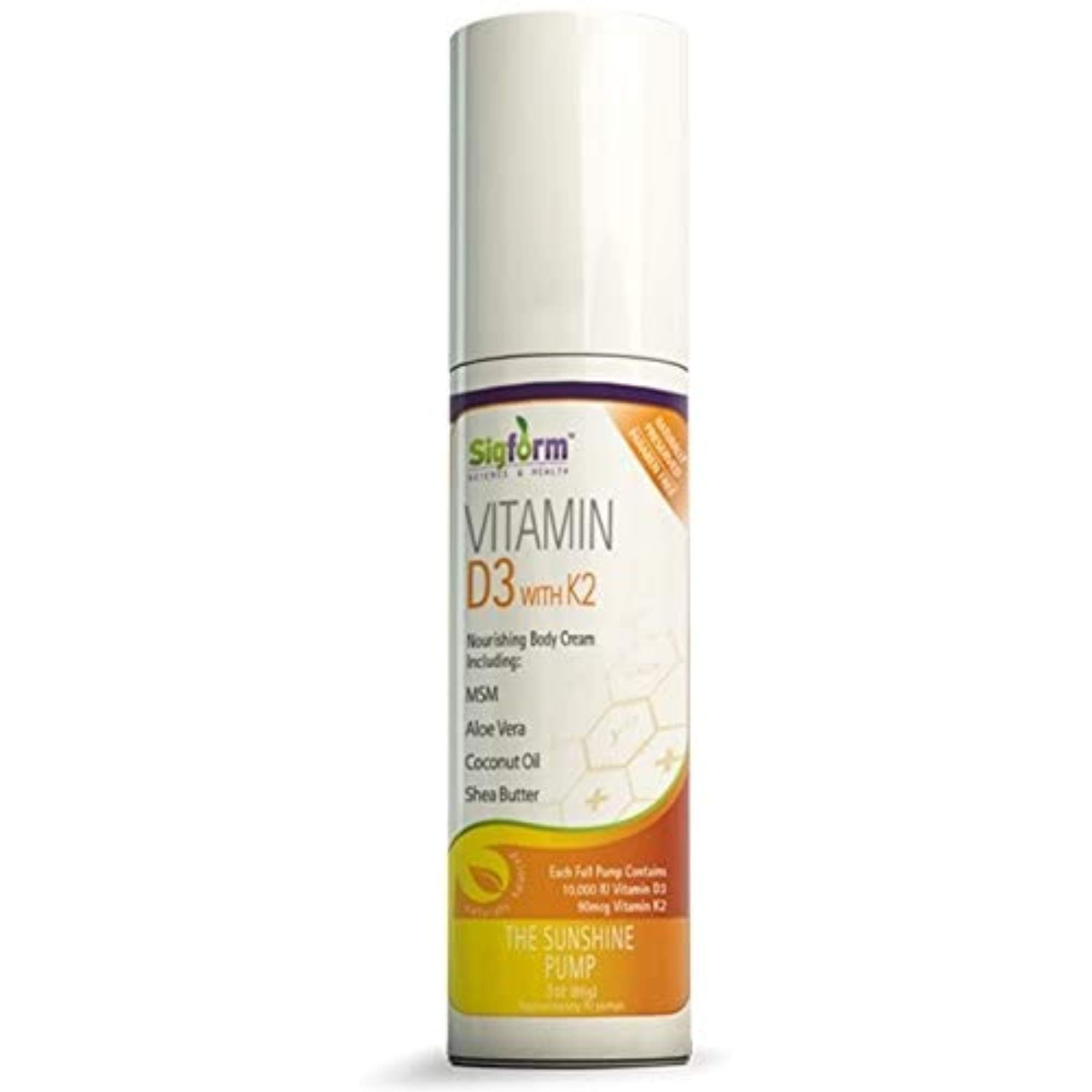 SIGFORM Vitamin D3 with K2 Cream, 0.02 Pound