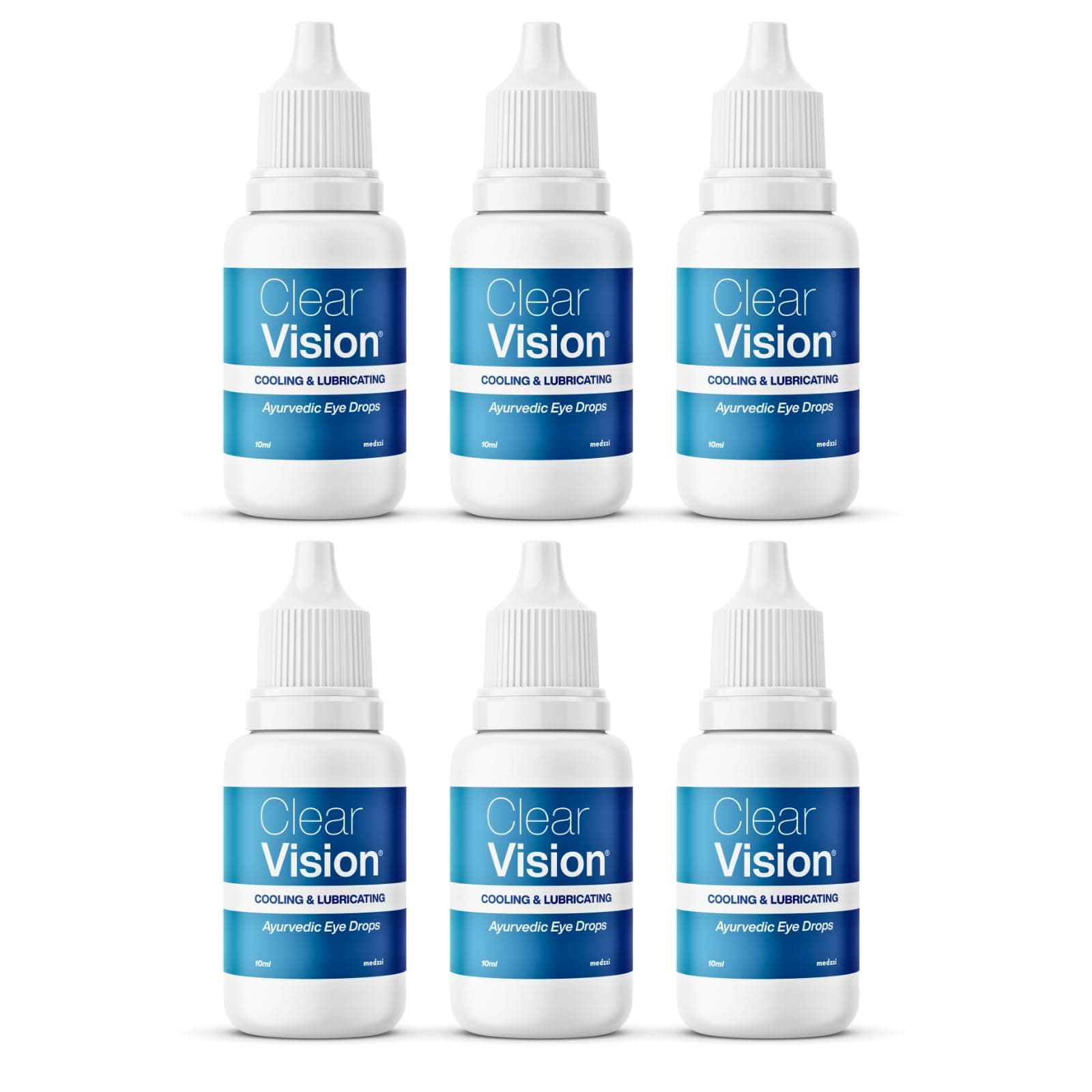 Clear Vision Eye Drop | Ayurvedic Formula | Daily Use Eye drops with Aloe Vera, Rose Water, Honey, Neem & Tulsi | 10ml