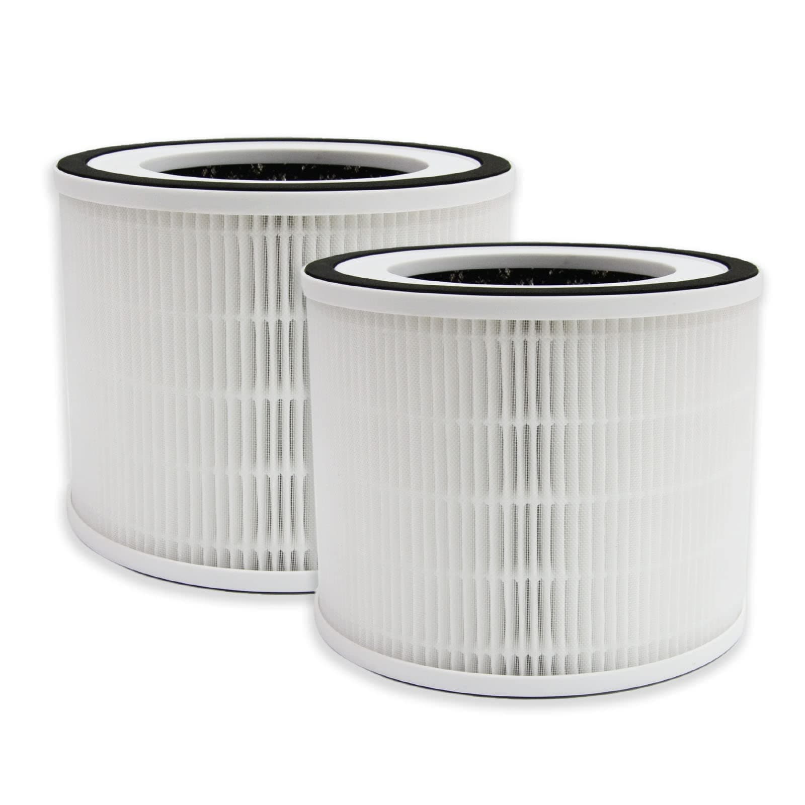 PUREBURG 2-Pack High-efficiency 3-IN-1 Replacement HEPA Filters Compatible with Mooka Allo Air Purifier also Compatible with Afloia Fillo/Halo/Allo Air Purifiers