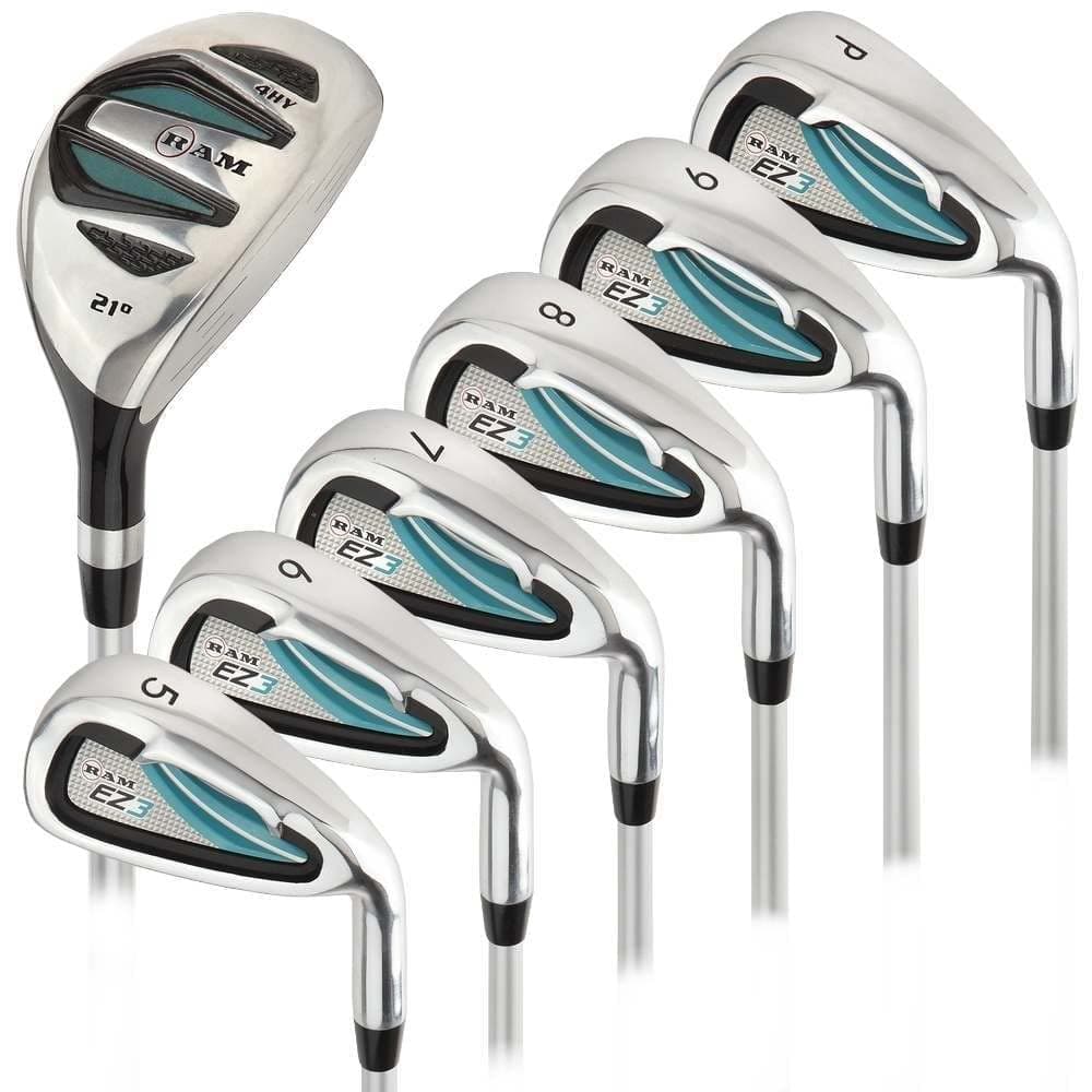 Ram Golf EZ3 Ladies Right Hand Iron Set 5-6-7-8-9-PW - Free Hybrid Included