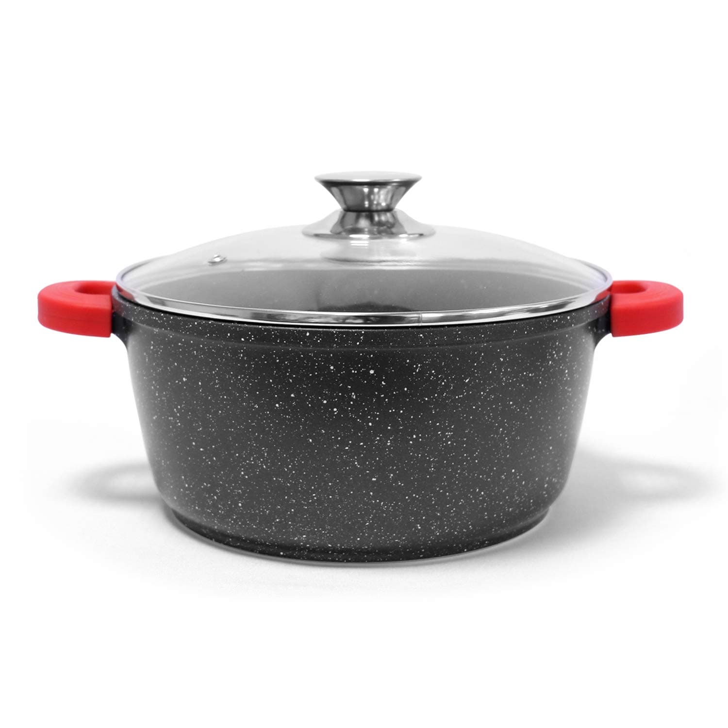 Jonas Granite Stone High Performance Cooking Pot with Removable Silicone Handles, PFAO-Free and Non-Stick Ceramic Coating, 36 cm