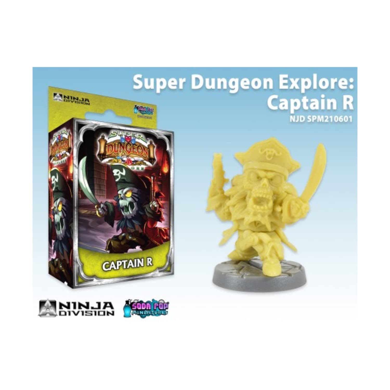 Soda Pop Miniatures.Super Dungeon Explore Captain R (2nd Edition)