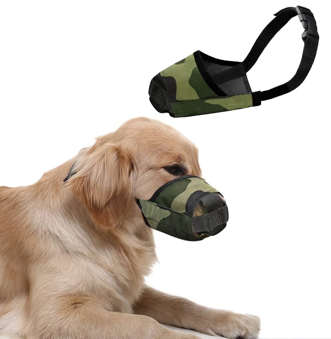 Western Era Dog Army Muzzle - Printed Dog Mouth Muzzle for Superior Comfort, Conquer Safety & Style,Unleash The Power of Protection for Your Army Canine Companion, Military-Grade Protection (X-Large)