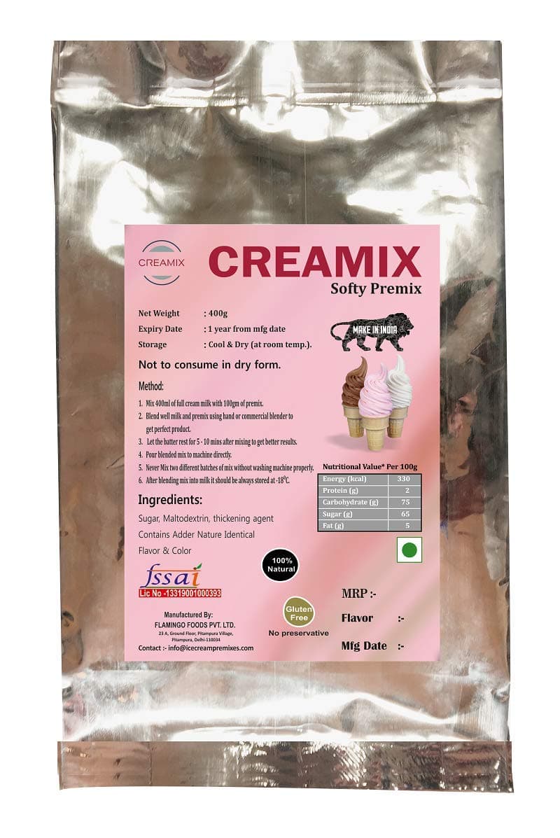 CREAMIX Softy PREMIX Chocolate Hazelnut 800G