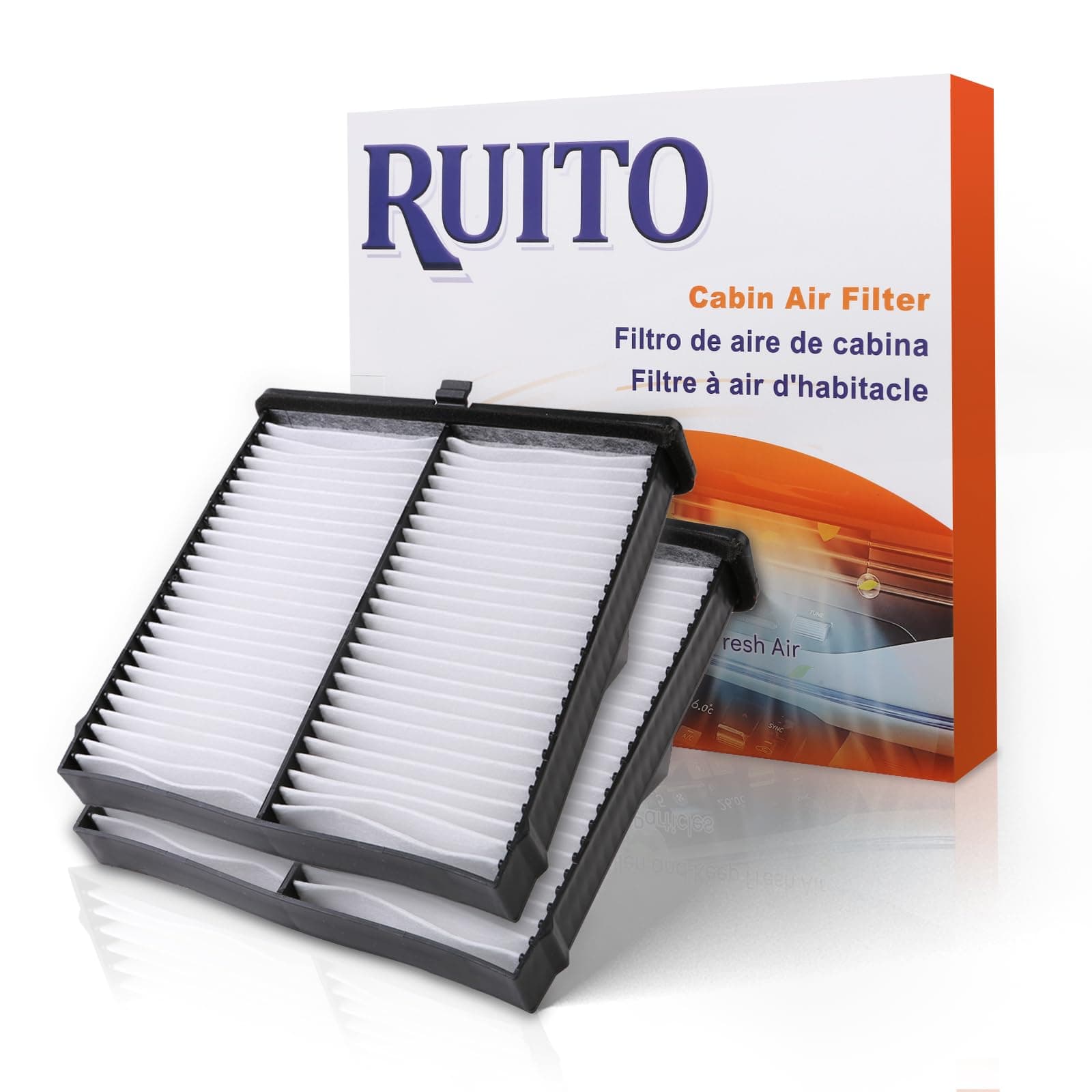 RUITO 2 Pack Mazda 3 Cabin Air Filter for 2019-2022 Mazda 3, 2020-2022 Mazda CX-30, 2023 Mazda CX-50, Replacement for BDTS-61-J6X