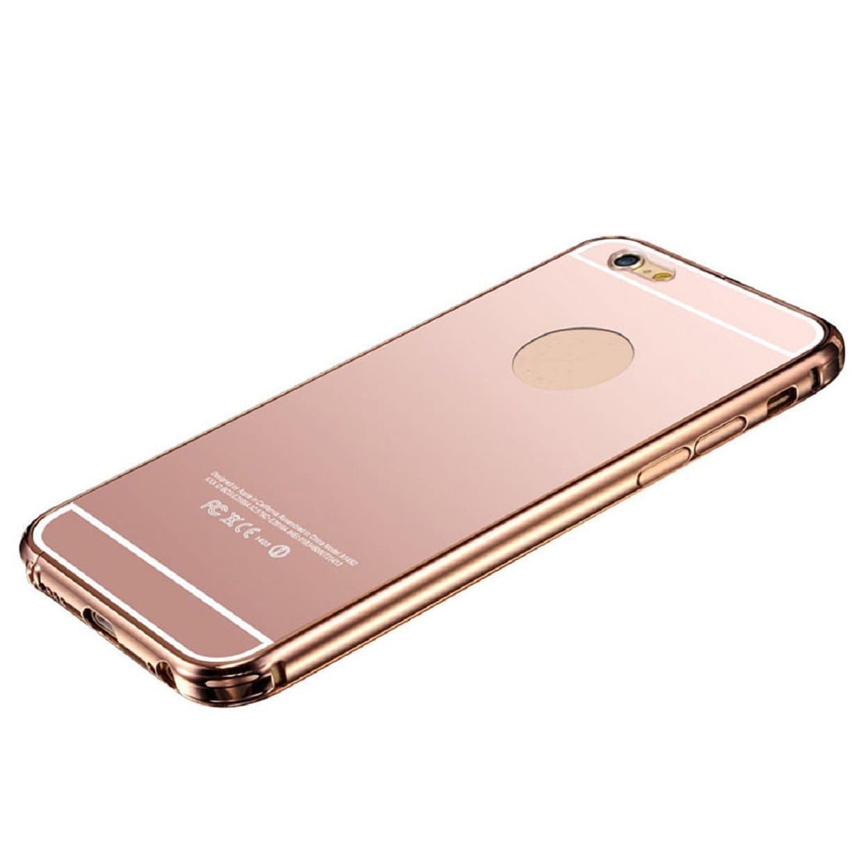 iPhone 6S Plus Case,VeKite(TM) Luxury Aluminum Ultra-thin Mirror Metal Case Cover for Apple iPhone 6S Plus 5.5inch, RoseGold