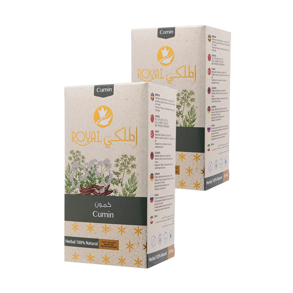 Natural Tea - Herbal Tea for Boosting Immunity and Body Vitality | 40 Bags | Pack of 2 (Cumin)