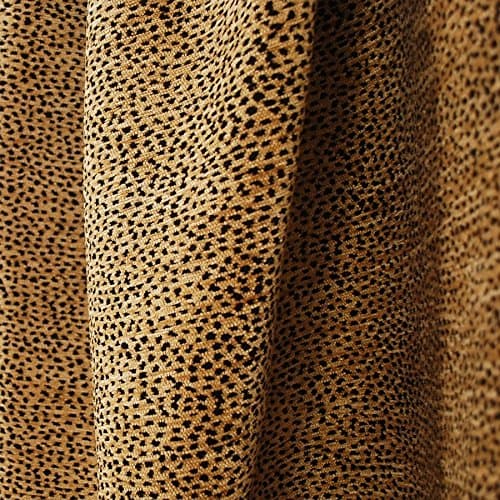 Siamese Black Tan Leopard Cheetah Upholstery Fabric