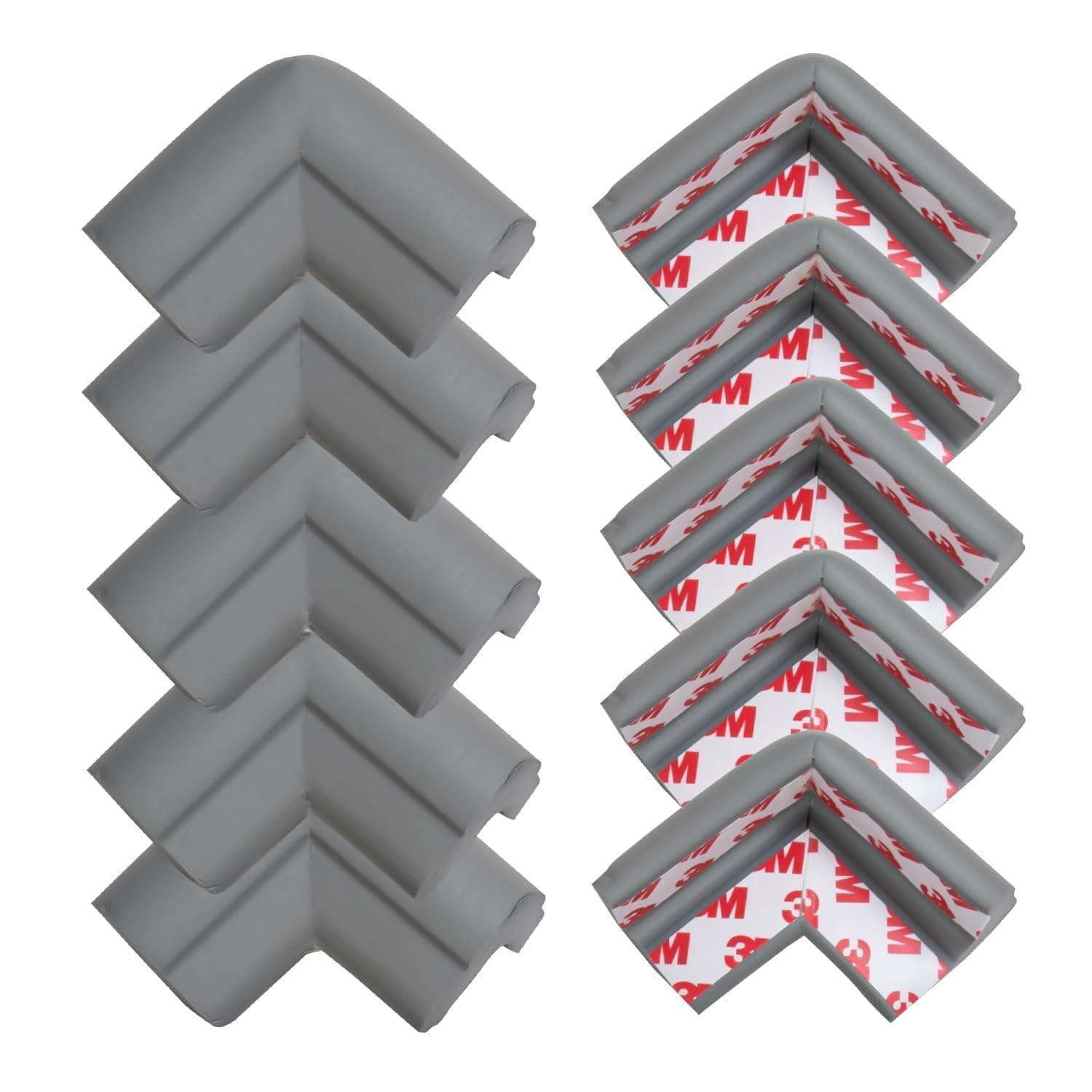 Baybee Baby Safety Corner Guards for Kids | Baby Corner Protector for Furniture Cushion | Extra Long 6.5Ft Edge | Kids Safe Edge & Corner Cushion (Cream 6.5 ft) (Safety Corner - Grey)