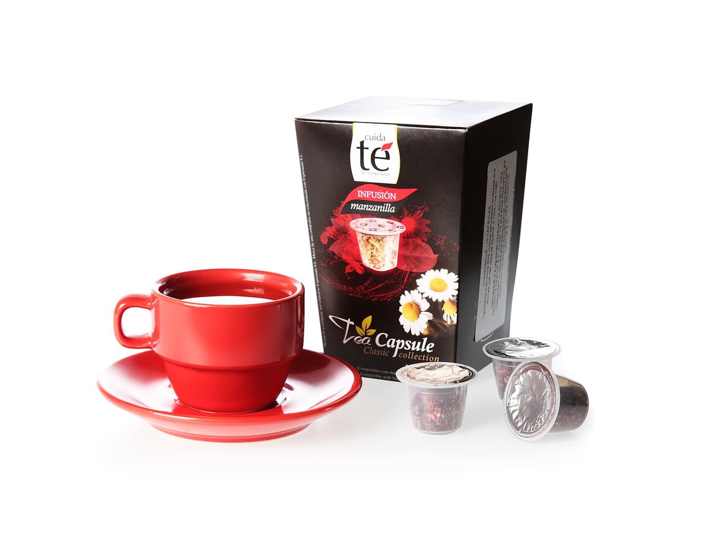 30 Nespresso Compatible Pods - Origen Tea, Chamomile Tea, 3 Boxes - 10 Pods per box (Manzanilla Tea)