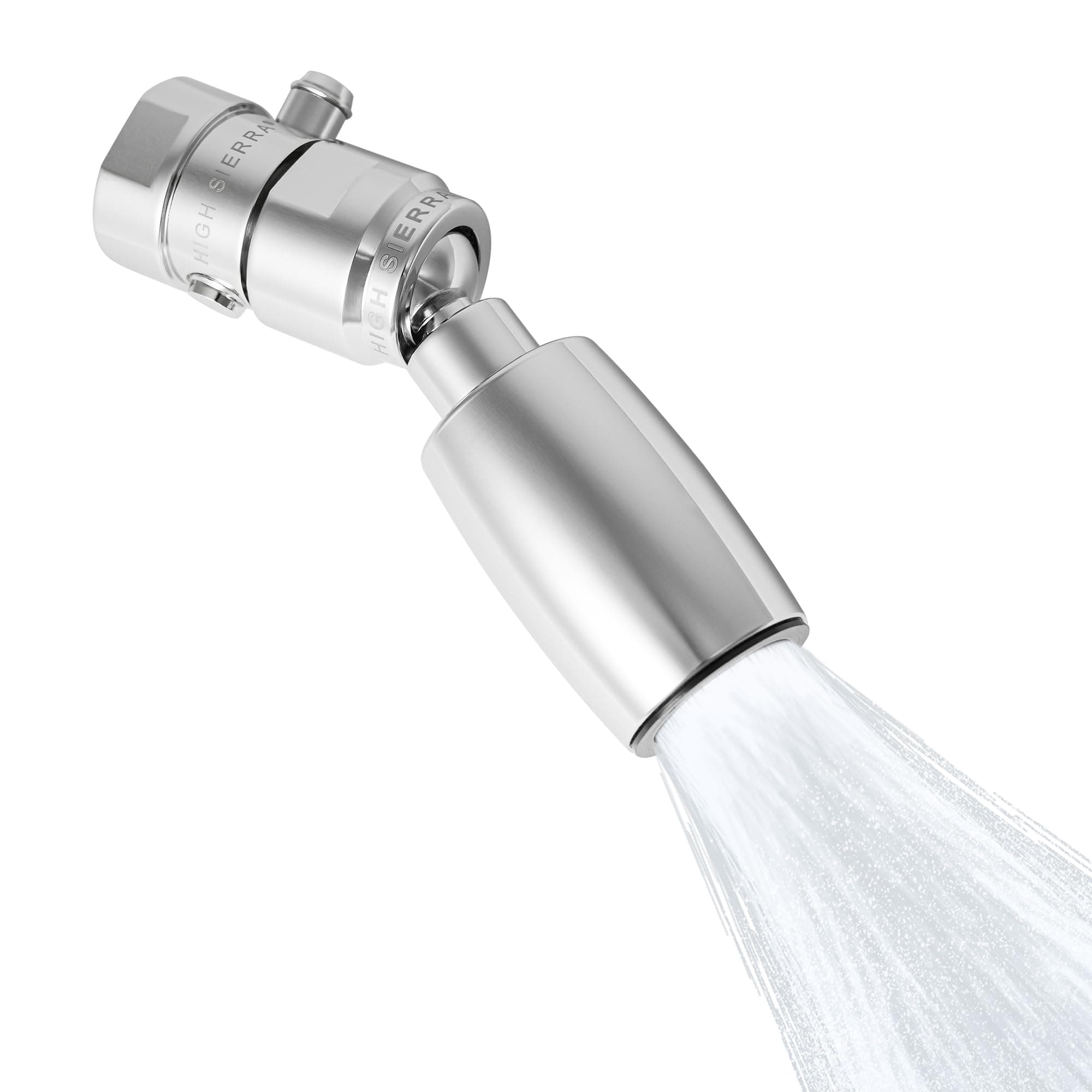 High Sierra® - CLASSIC™ Solid Lead-Free Metal 1.8 GPM Award Winning. Low Flow Shower Head with Trickle Valve. Patented Nozzle Never Clogs - Polished Chrome Finish