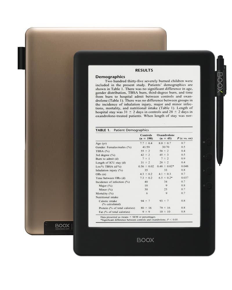 BOOX N96ML 9.7" E-Reader, E Ink Glare-Free Display Screen E-book Reader 16GB Audio Books with Front Light WIFI Bluetooth