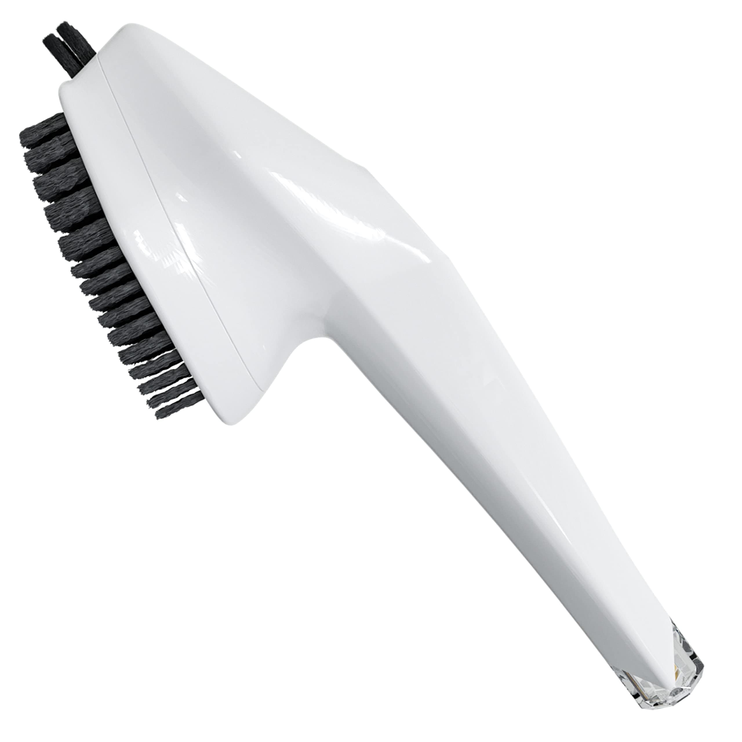 Cast Iron Brush Scrubber & Free Replacement Scrub Brush Head – Non-Scratch Cast Iron Scrub Brush – Scrubber Brush to Cleans Pre-Seasoned Pan, Dutch Ovens, Waffle Iron Pans, Griddle, Skillet, Wok Brush