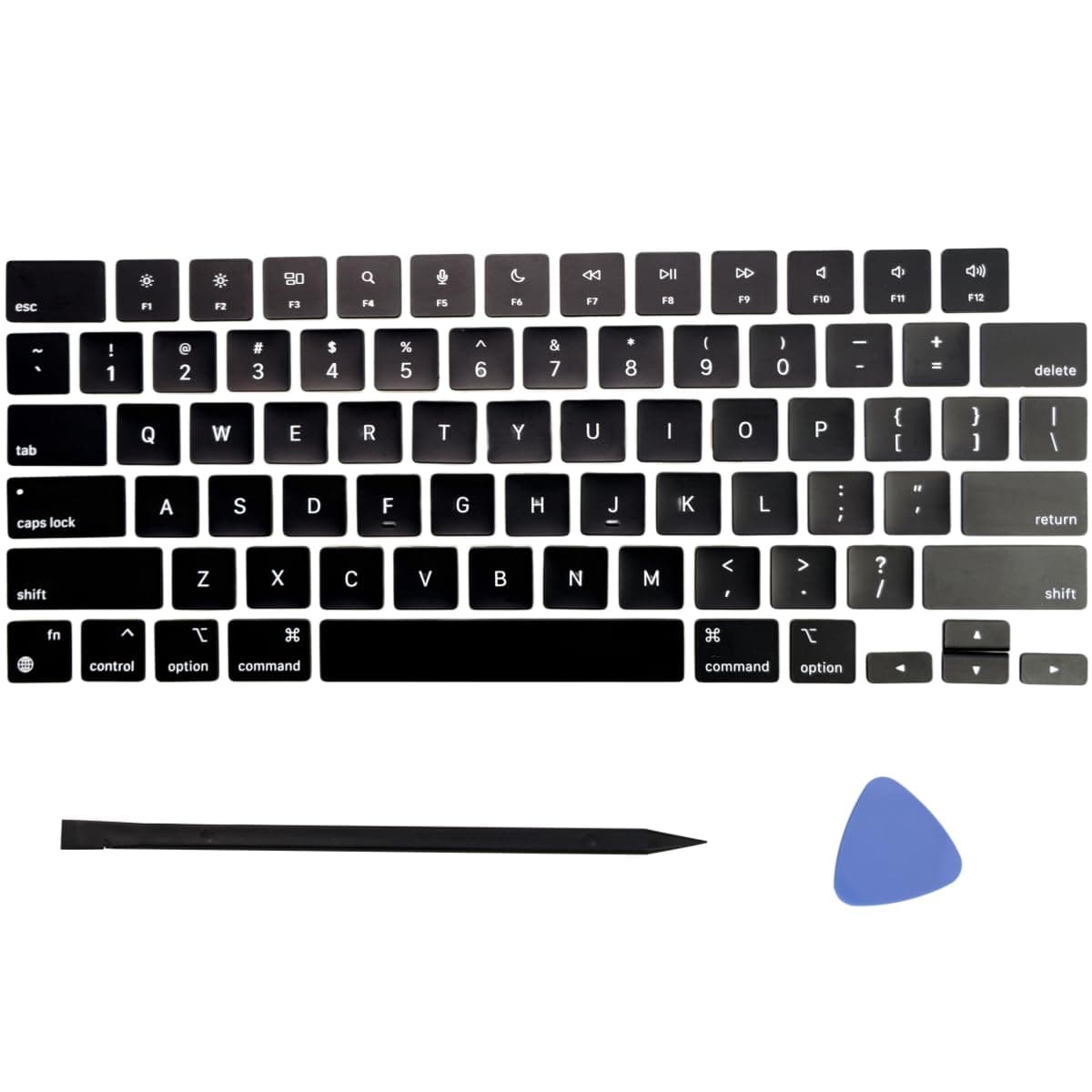 Replacement Keyboard Keycap Keys, Full Set Key Cap (Black) Compatible for MacBook Pro Retina 14/16.2" Model A2779/A2918/A2992/A2780/A2991 EMC8407/8103/8102/8304/8408 2022-2023 Year