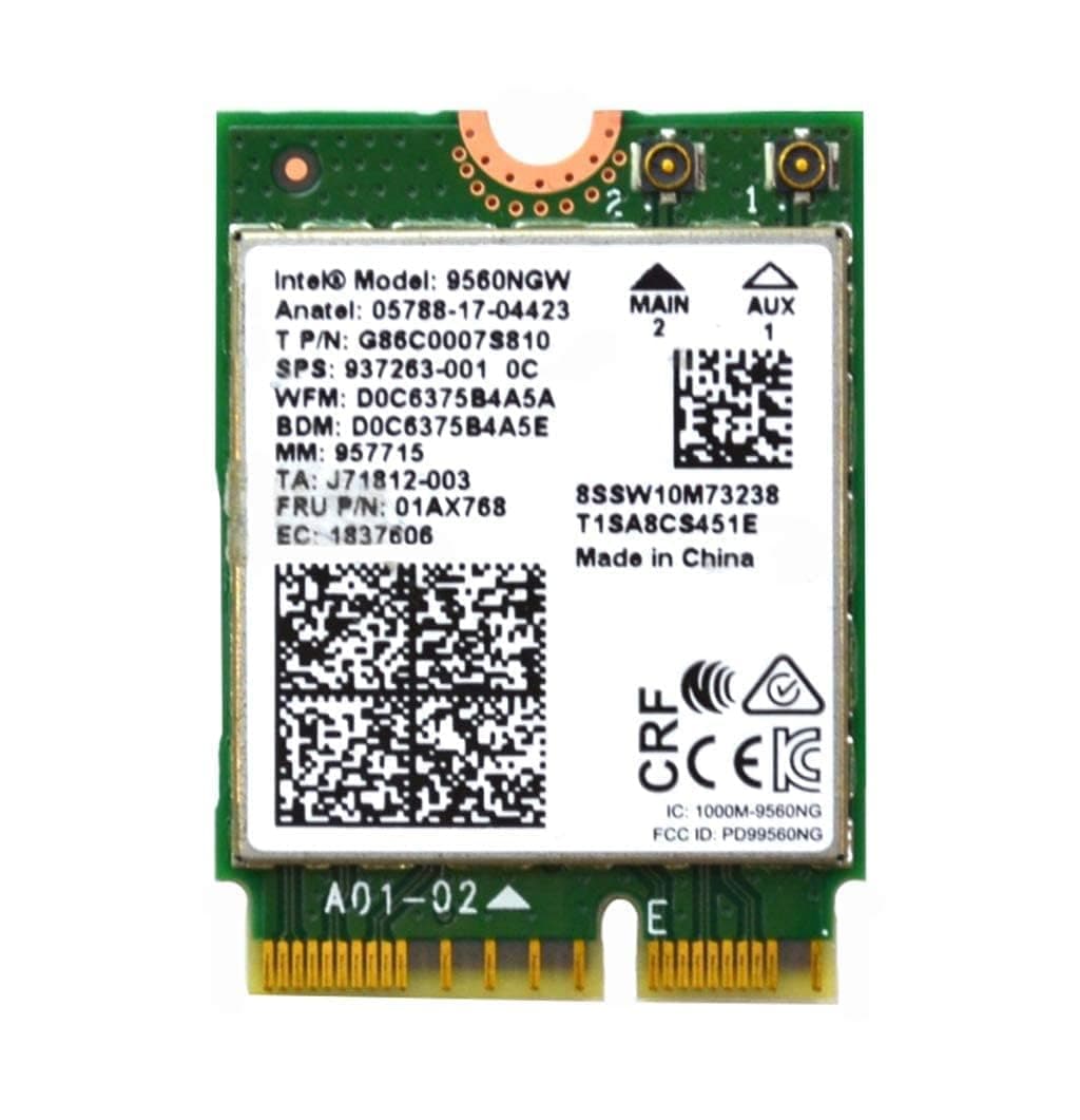 Intel 9560NGW Dual Band Wireless AC 9560 Bluetooth 5.0 WiFi Card G86C0007S810