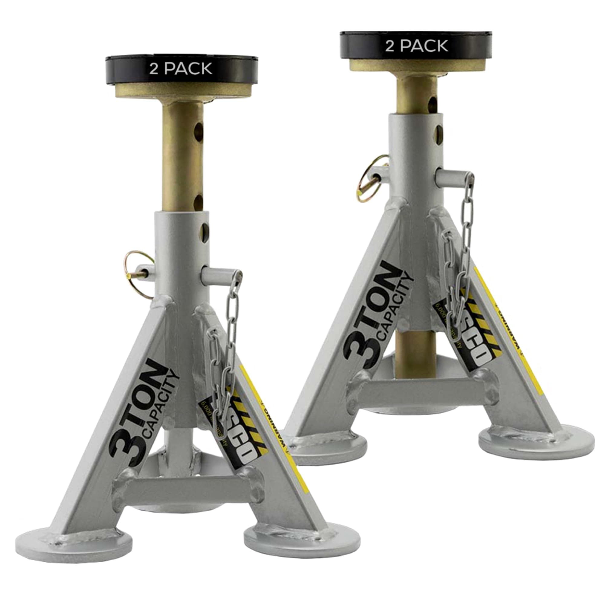 Esco 3 Ton Performance Shorty Low Profile Jack Stands, 1 Pair