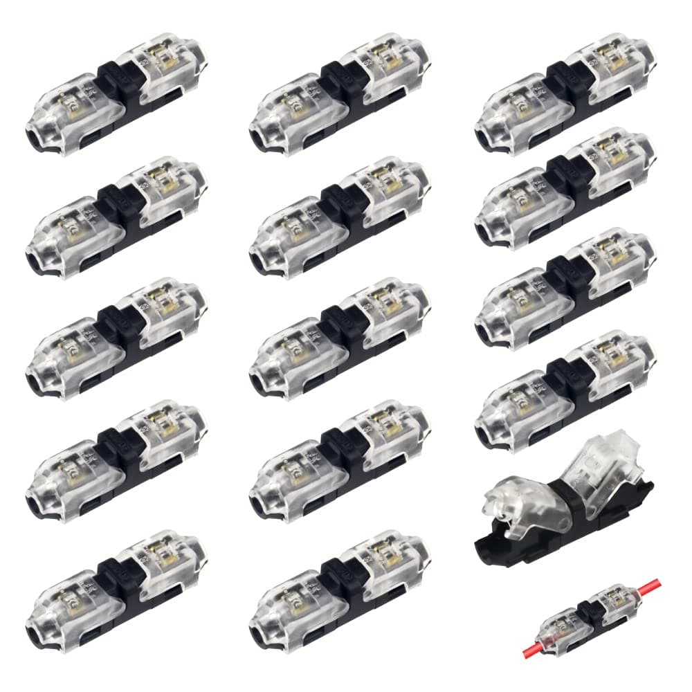 – WMYCONGCONG 15 PCS 1 Pin 1 Way Low Voltage Wire Connector Universal Compact Wire I Type Connectors No Wire-Stripping Required (I Type 1 Way)