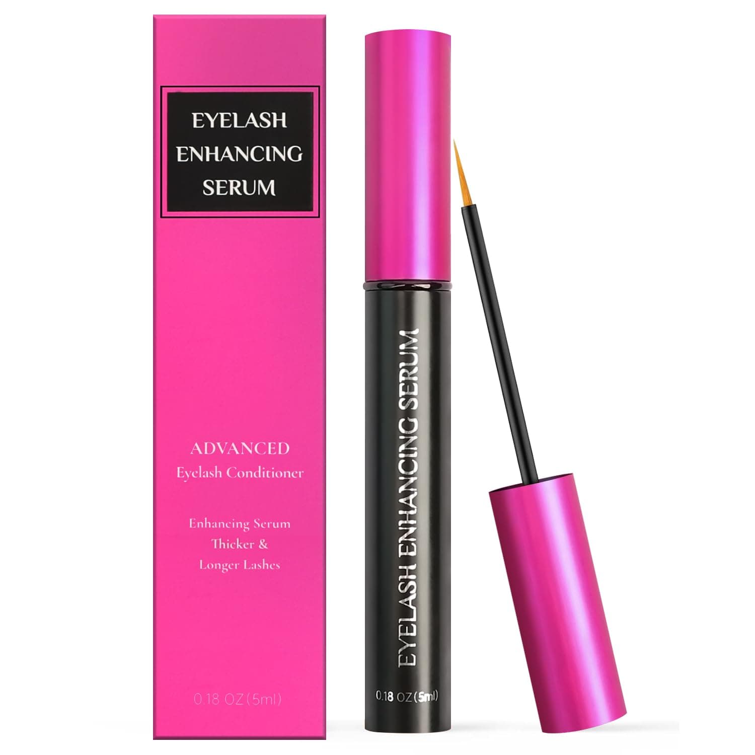 Okutani Eyelash Growth Serum with Biotin & Advanced Peptides Complex Lash Serum for Eyelash Growth Promotes Thicker & Longer, Healthy Eyelashes 0.18 Fl. Oz. (5ml)