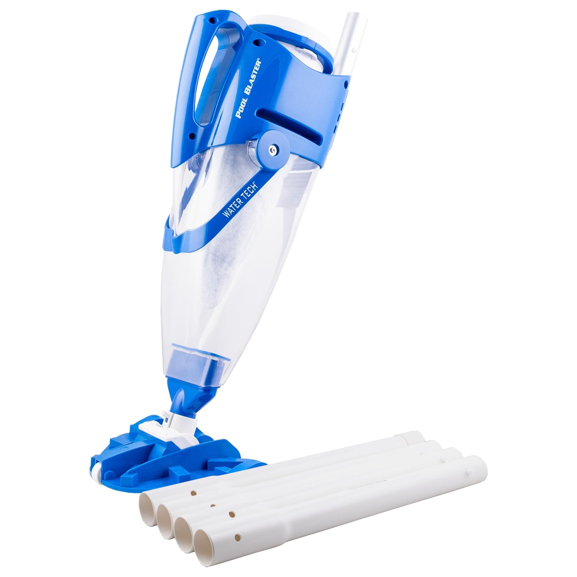 Centennial Cordless Pool Vacuum w/Pole Set - XL Debris Capacity & Advanced Filtration, Handheld Rechargeable Pool Cleaner for Sand, Silt & Leaves in Inground & Above Ground Pool