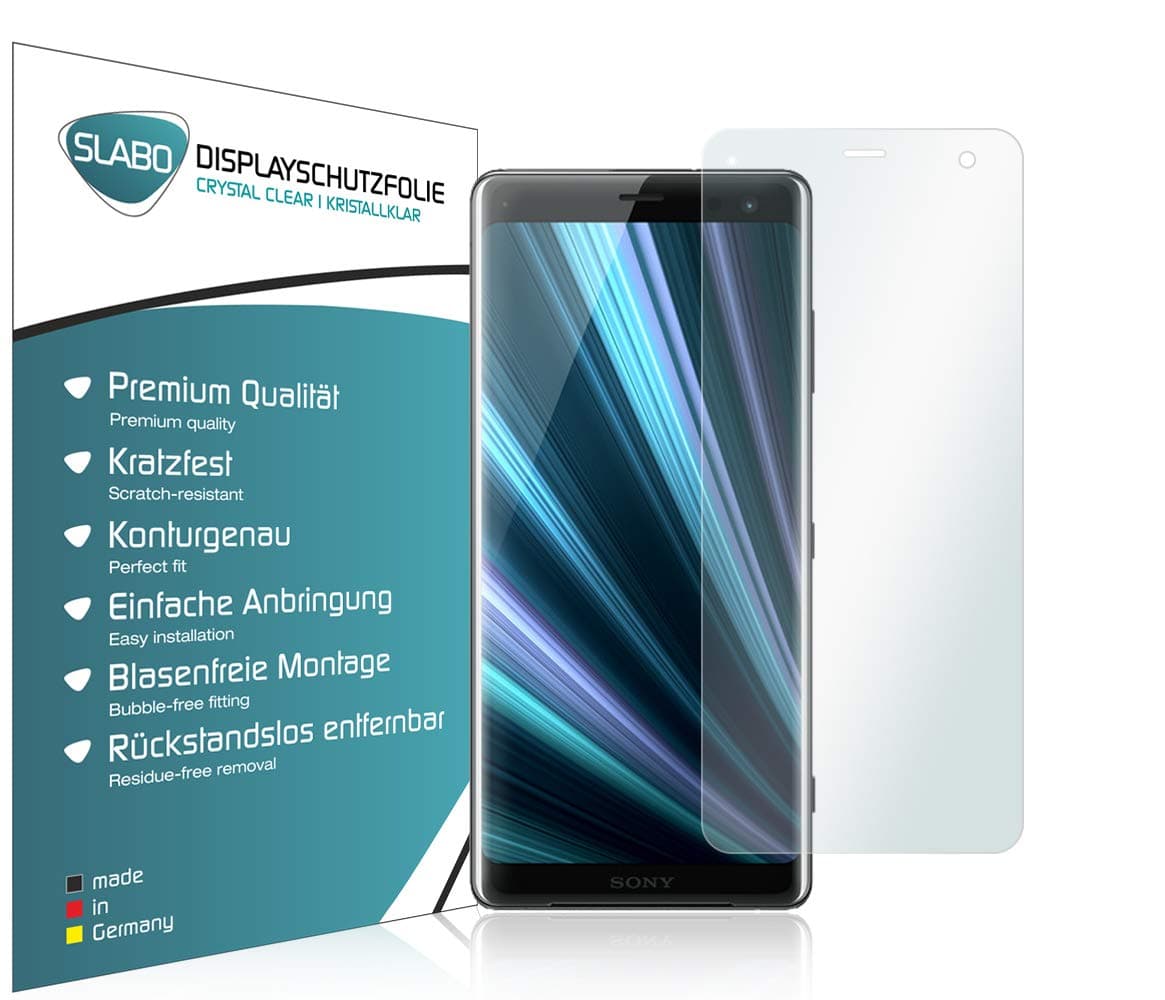 Slabo 4 x screen protector for Sony Xperia XZ3 protection film protectors Crystal Clear