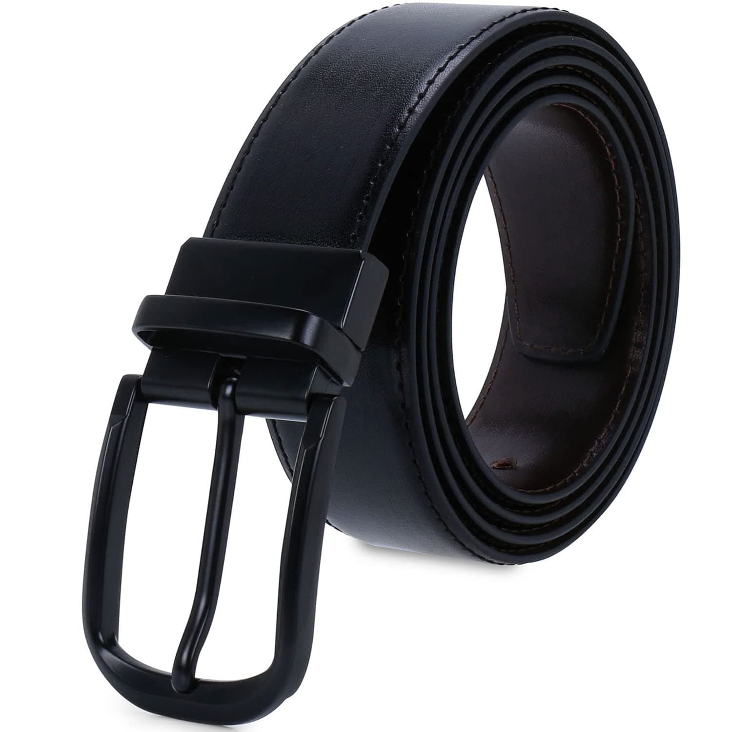 Labnoft Men's PU Leather Reversible Belt