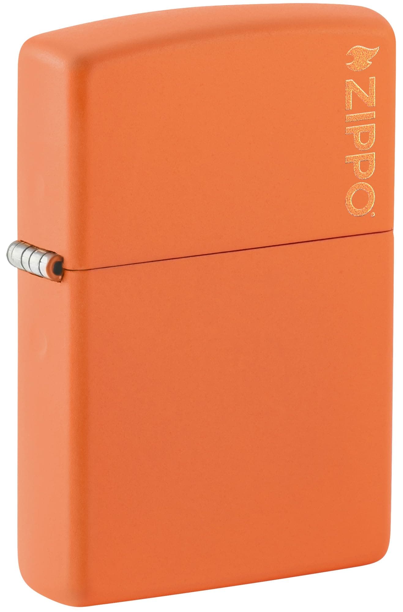 Zippo Classic Orange Matte with Logo Pocket Lighter