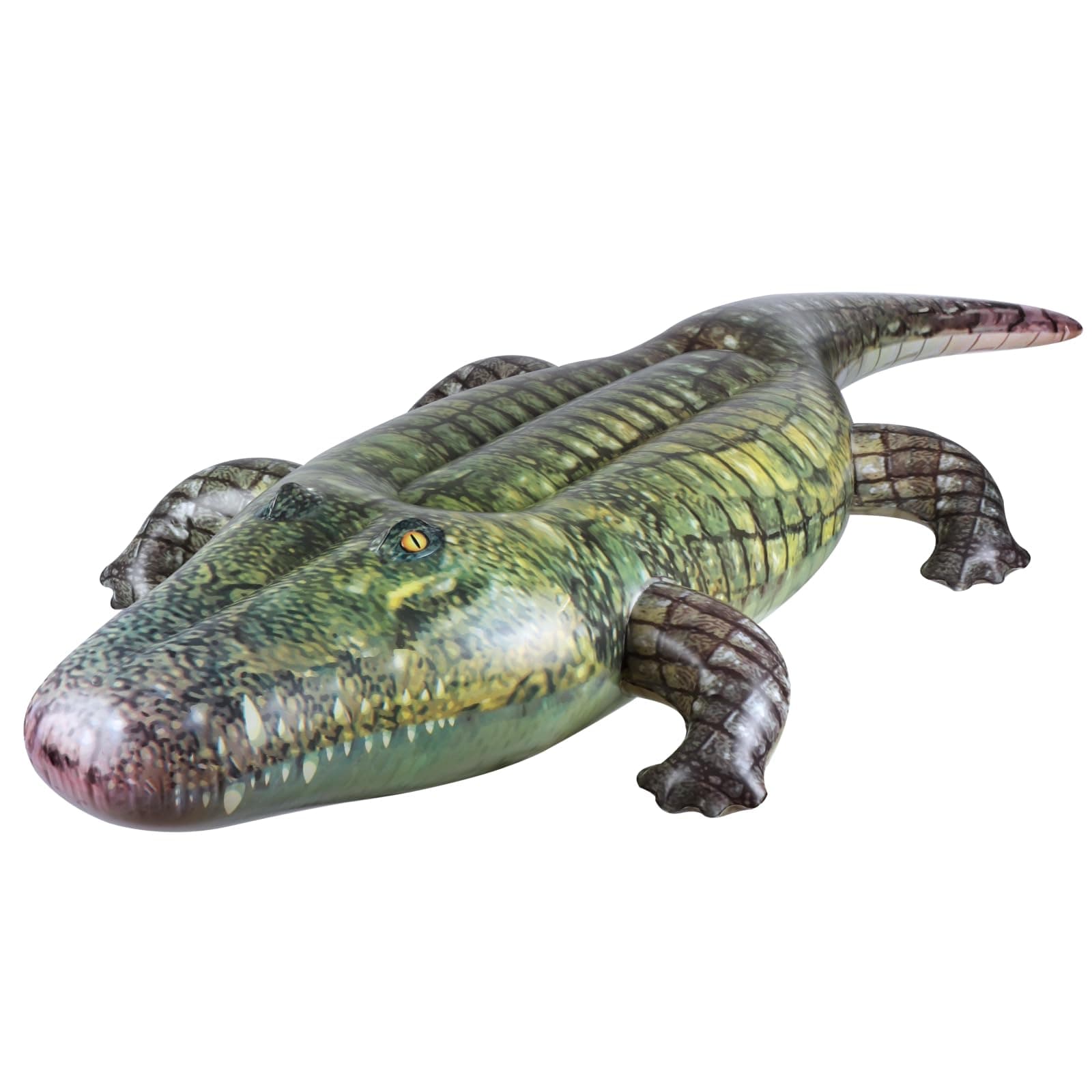 ILEISURELY Giant Inflatable Alligator Pool Float,84 inch Animal Themed Pool Toy Ballons for Birthday Pool Halloween Party Decorations,Blow Up Photo Prop,Party Favors Supplies Gift for Kids and Adults