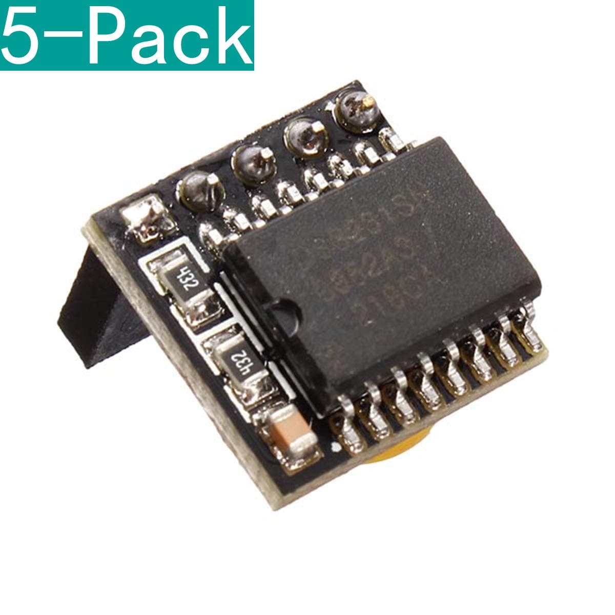 Youmile 5 Pack DIY DS3231 Precision RTC Clock Memory Module for Arduino Raspberry Pi