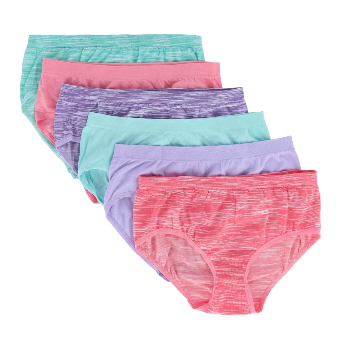 Girls 6-Pack Seamless Briefs