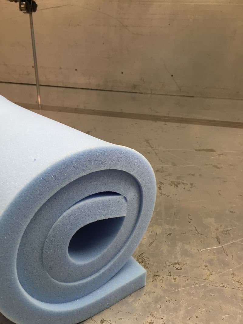 Blue Upholstery Foam Sheet High Density 60"(L) x 20" (W) x 1" (D) / 1.52m (W) x 0.50m / 152cm(L) x 50cm (W)
