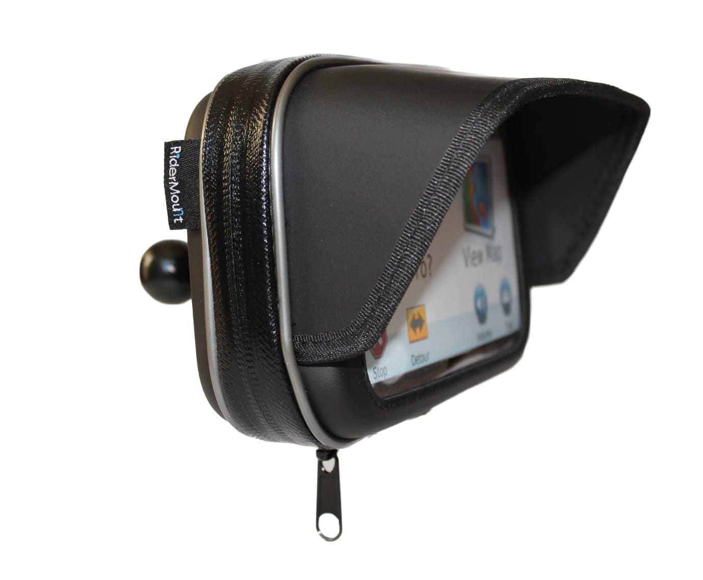 RiderMount Sunshade GPS Case with RAM type 1" ball (Medium)