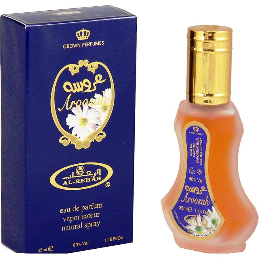 Aroosah - Eau De Perfume Natural Spray - 35 ml (1.15 fl. oz) by Al-Rehab