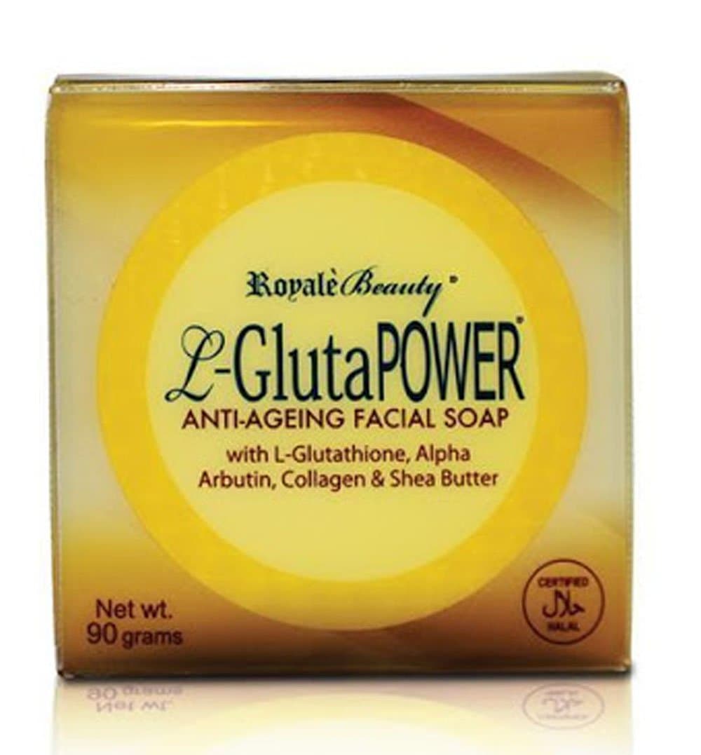 Authentic Royale L Gluta Power Anti Aging Soap (with L-Glutathione and Alpha Arbutin) 90 grams