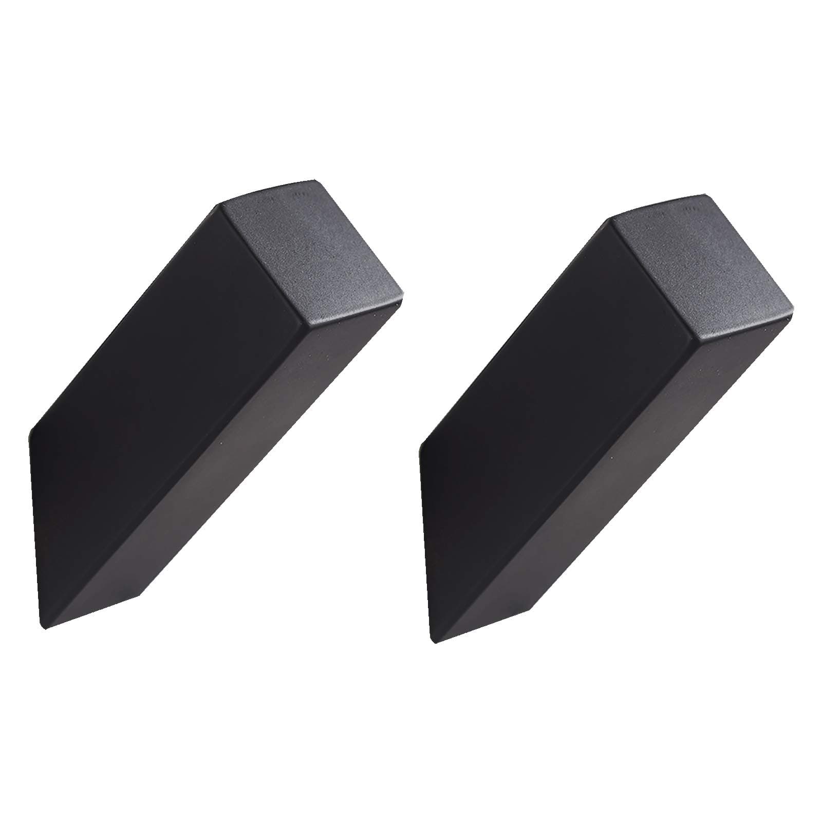 YJ YANJUN Square Robe Hook -Modern Stainless Steel Wall Black Towel Hooks Handbag Hook 2 Pack