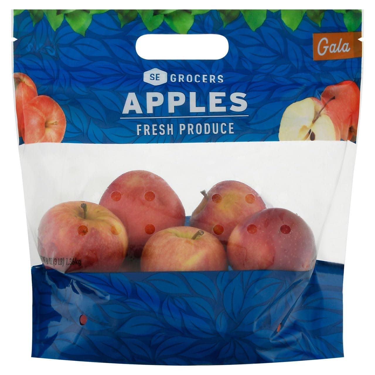 Gala Apples Fresh Produce Fruit, 3 LB Bag