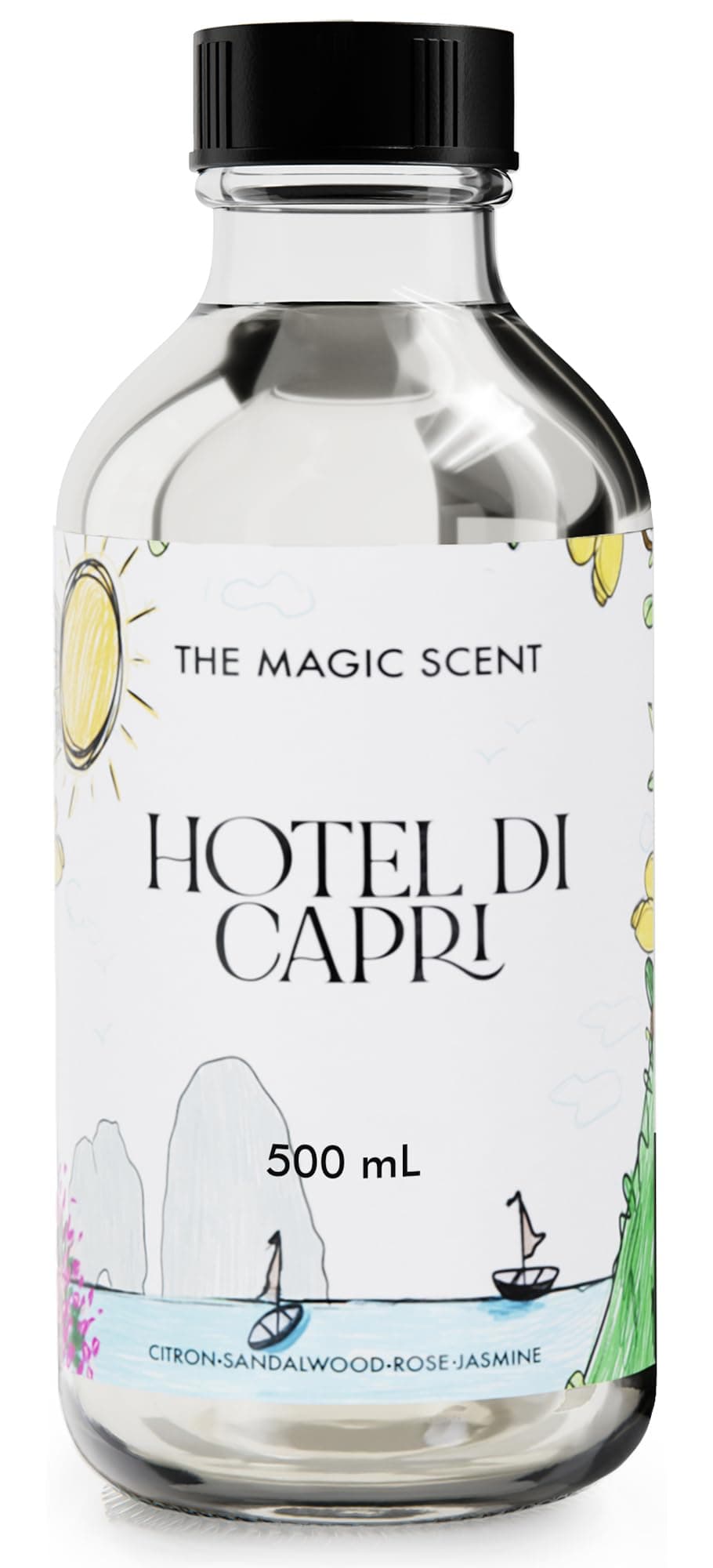 The Magic Scent Hotel Di Capri Hotel Scent Diffuser Oil - Cold-Air & Ultrasonic Fragrance Oil for Diffuser Inspired by Capri, Italy - Essential Oils for Diffusers Aromatherapy (500 ml)