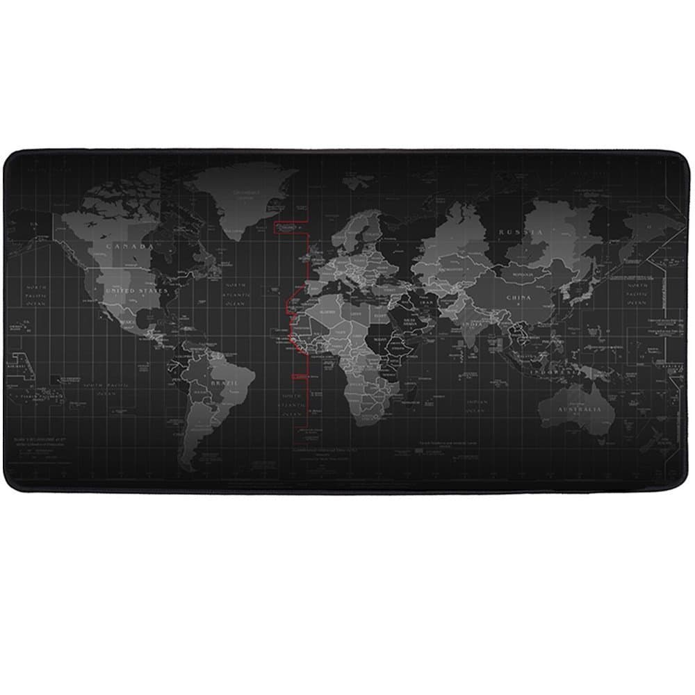 Idvor 90*40cm XL World Map Gaming Mouse Pad Large Size Extended Computer Game Mouse Mat Soft Keyboard Mat Non-slip Rubber Bottom Special-Textured Surface Water-Resistant 31.5"*11.8"*0.12"