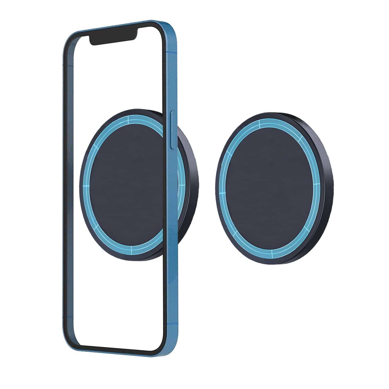 Wall Mount for Magsafe Magnetic Phone Mount, Compatible with iPhone 16/15/14/13, Rubidium Magnet for Stable Attraction, Easy One-Handed Use, Multipurpose Use