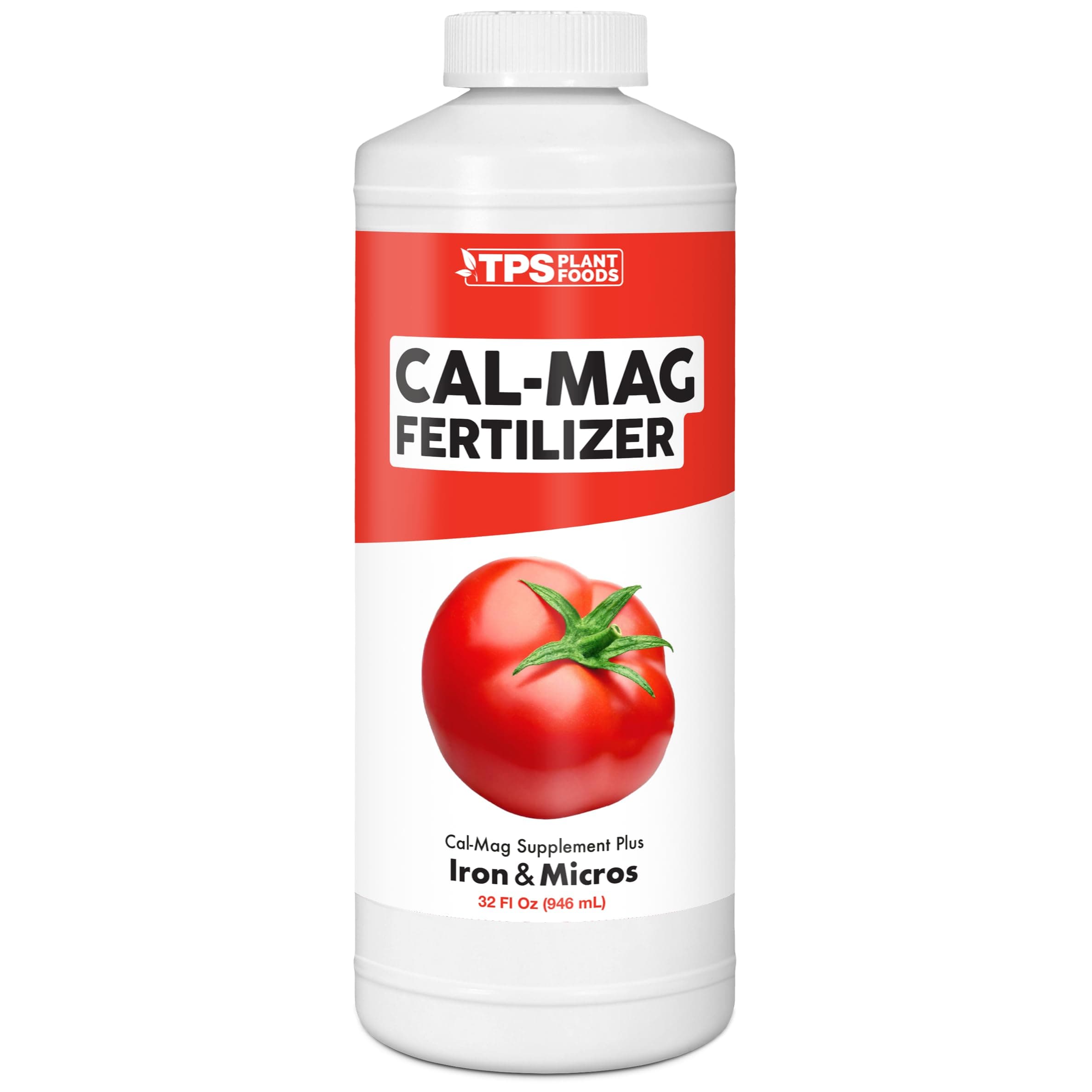 Cal-Mag for Plants Plus Iron and Micros, Calcium and Magnesium, Prevent Common Deficiencies, 2-0-0 CalMag Liquid Plant Fertilizer, 32 oz